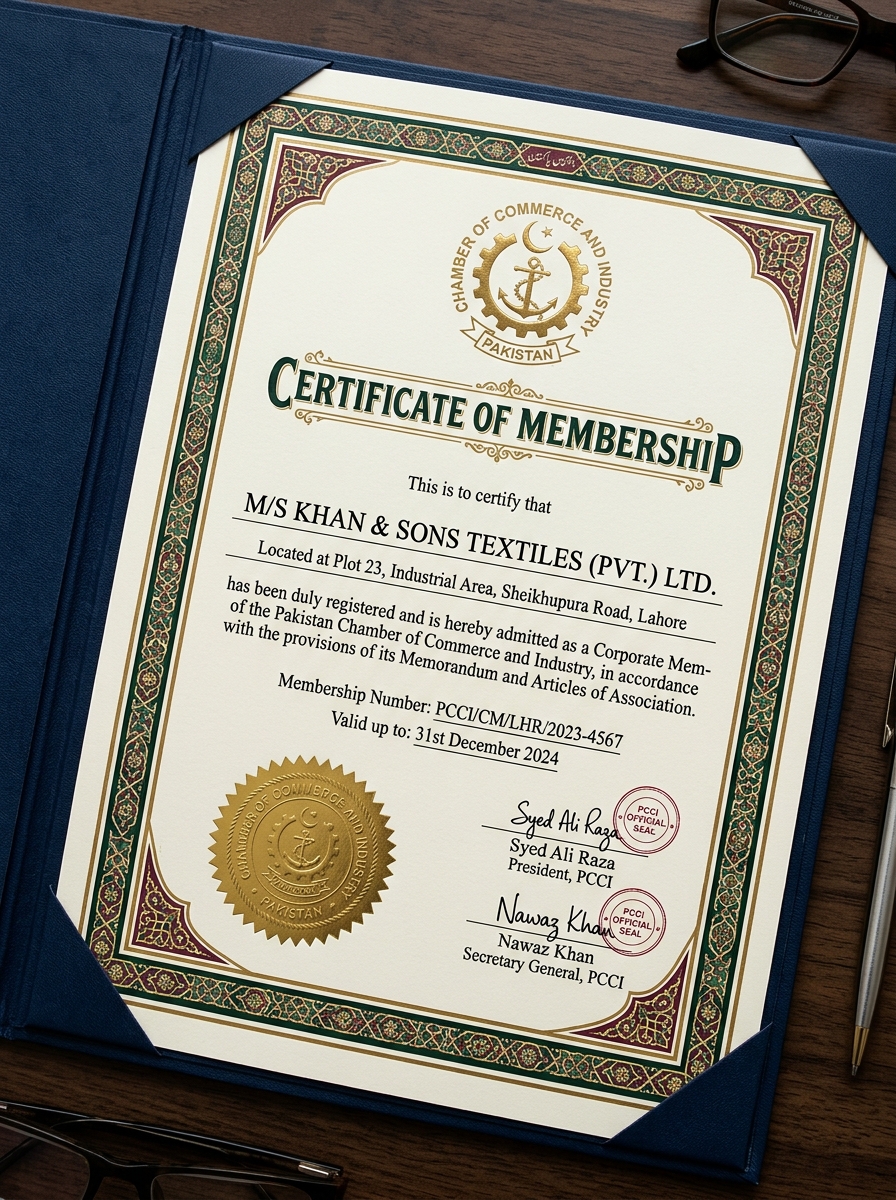KCCI Official Certificate